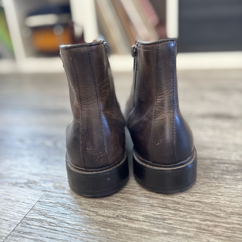 Aston Grey Biressa Brown Leather Men's Boots - Picture 3 of 7